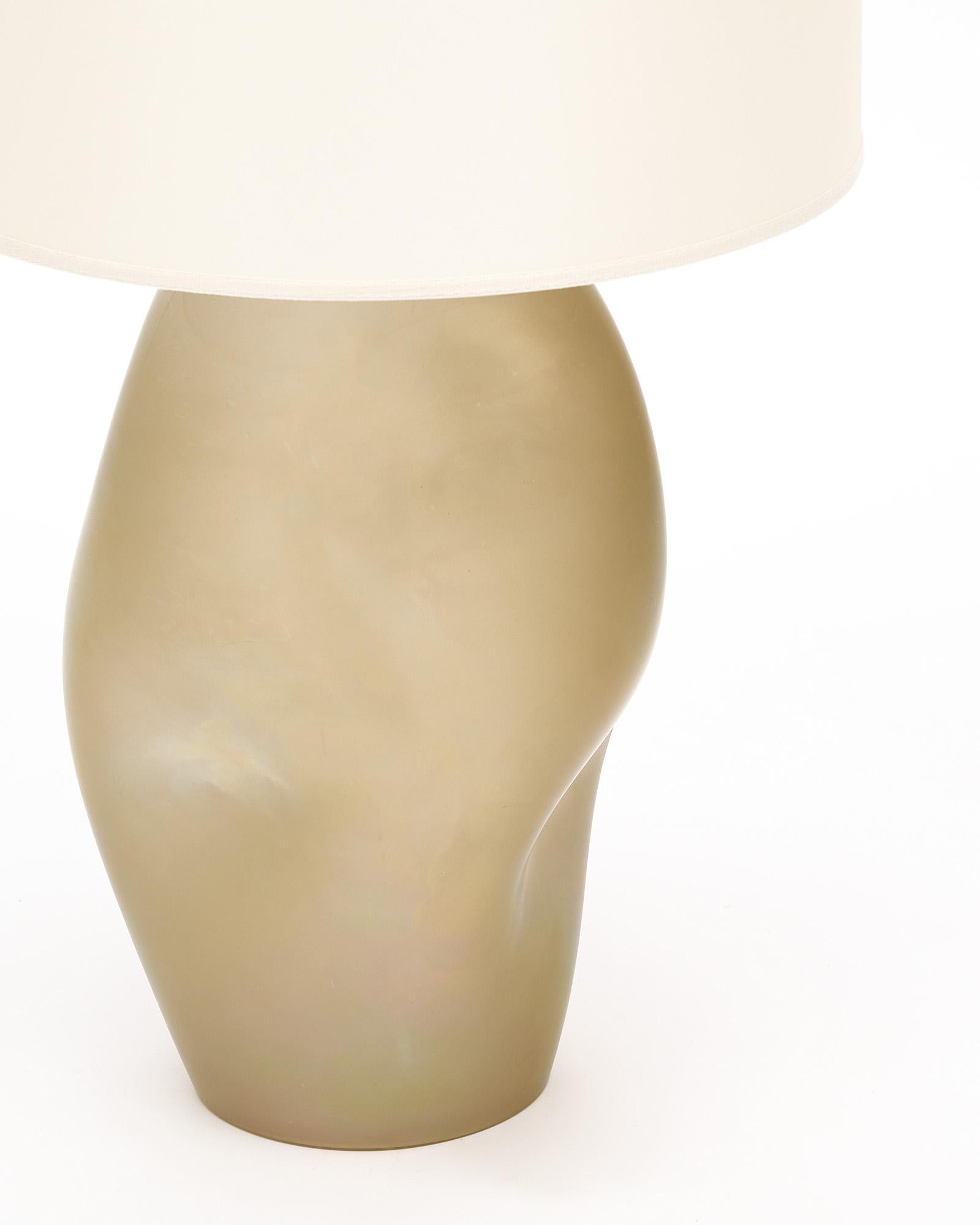Italian Pair of Murano Glass Organic Lamps “Soffio” For Sale