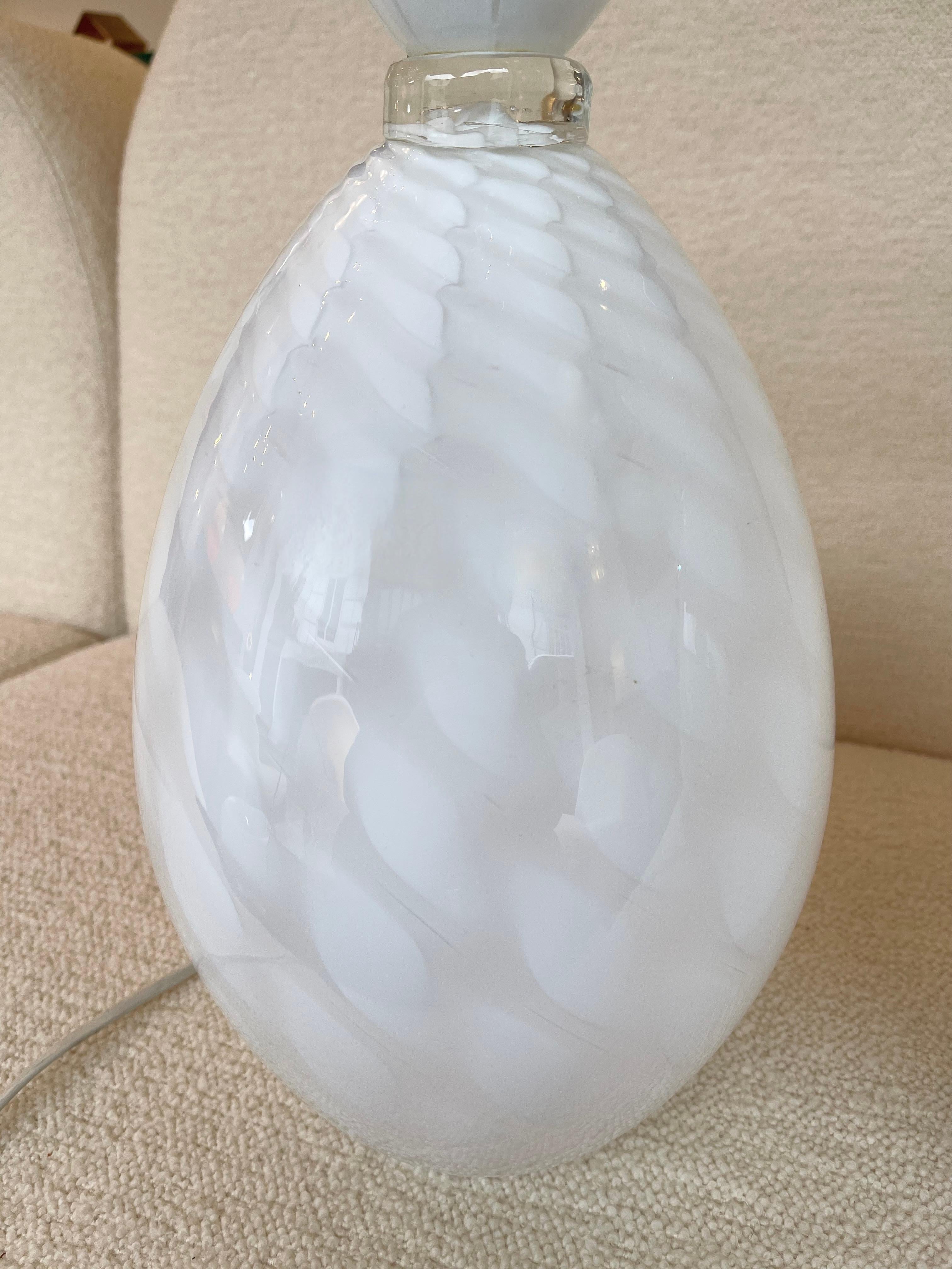 Pair of Murano Glass Pineapple Lamps by Isorivolta, Italy, 1970s 5