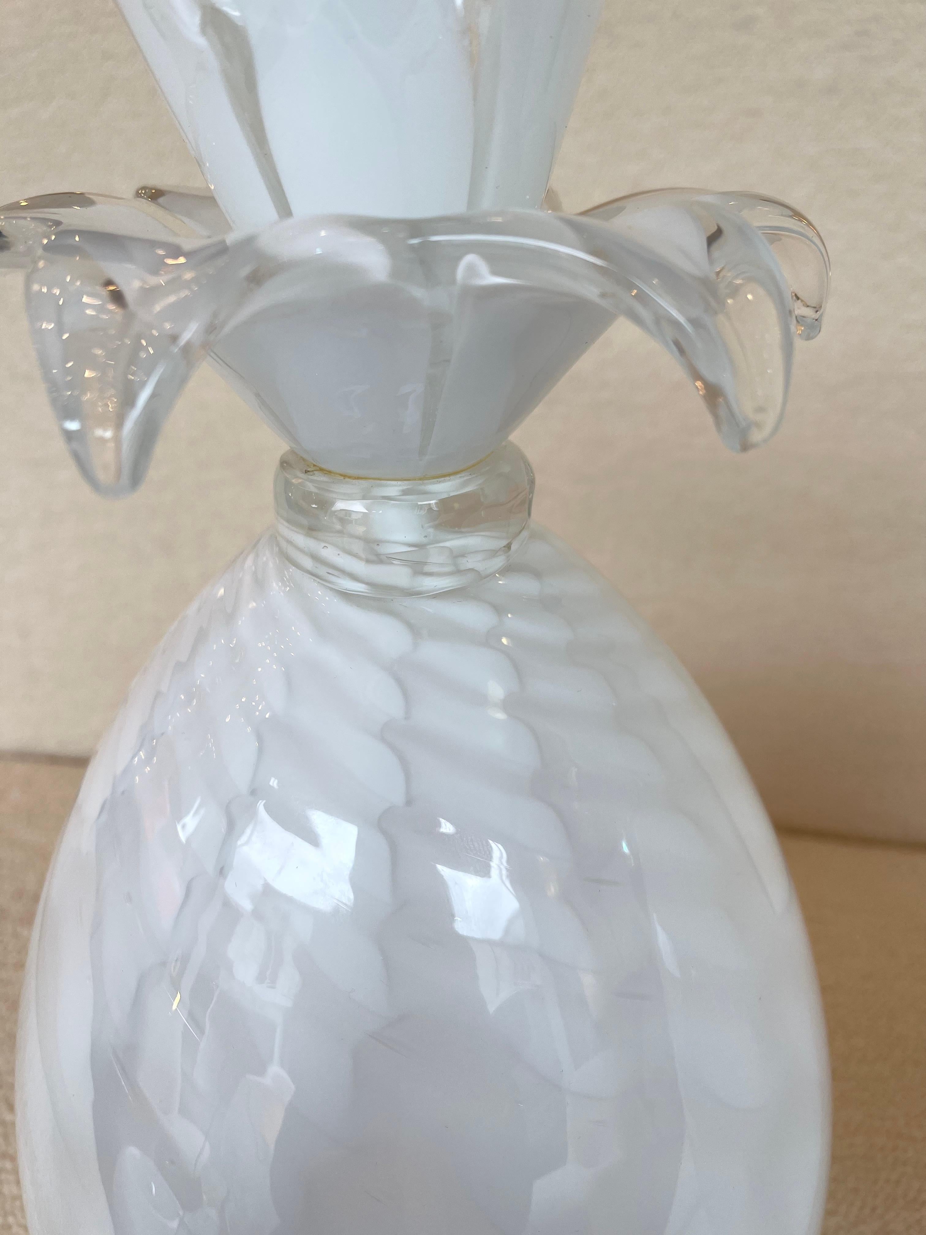 Pair of Murano Glass Pineapple Lamps by Isorivolta, Italy, 1970s 1
