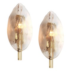 Pair of Murano Glass Sconce Wall Light by Kalmar, Austria, 1960s