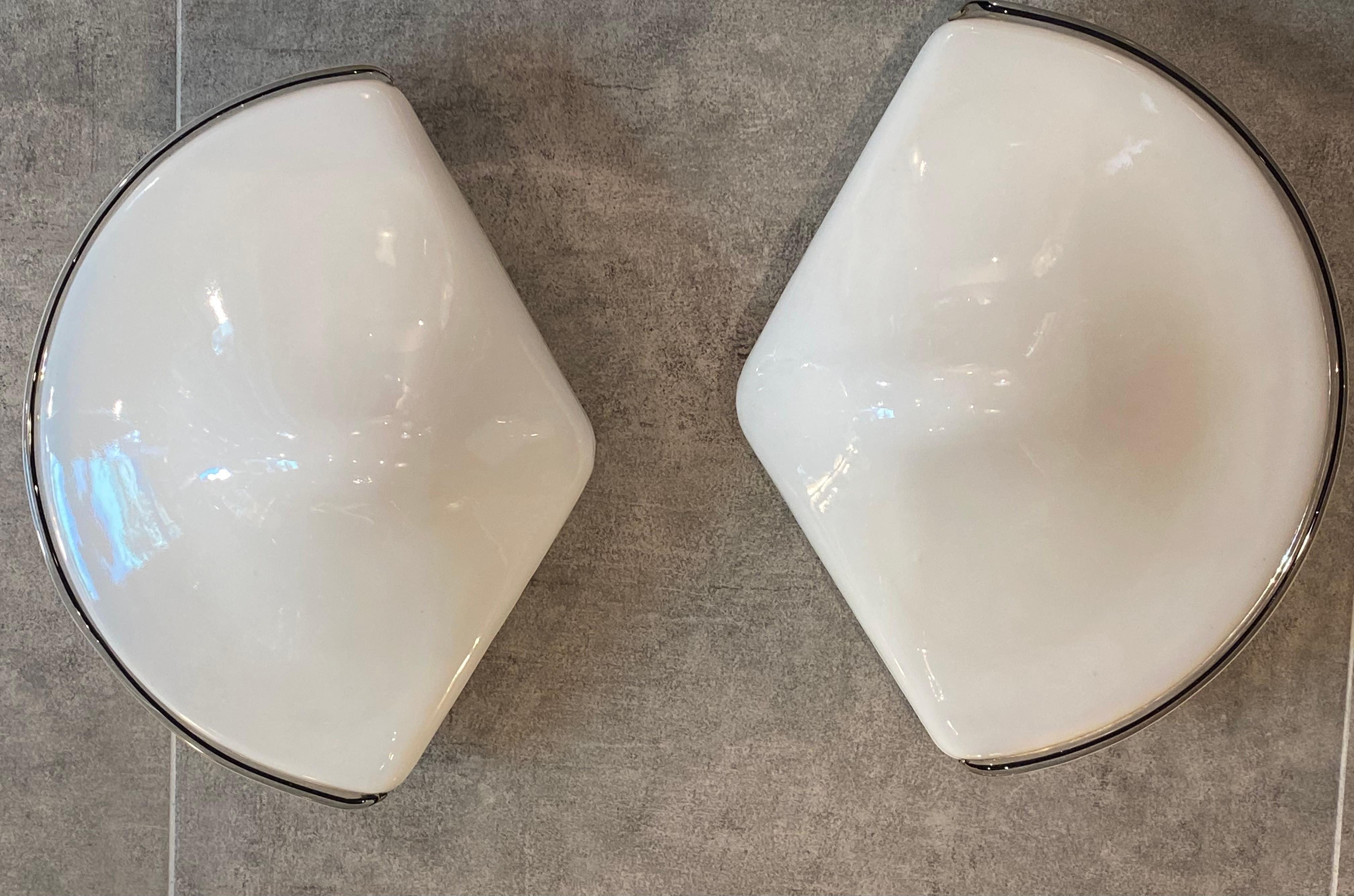 Pair of Murano glass sconces  1970 In Good Condition For Sale In Saint ouen, FR