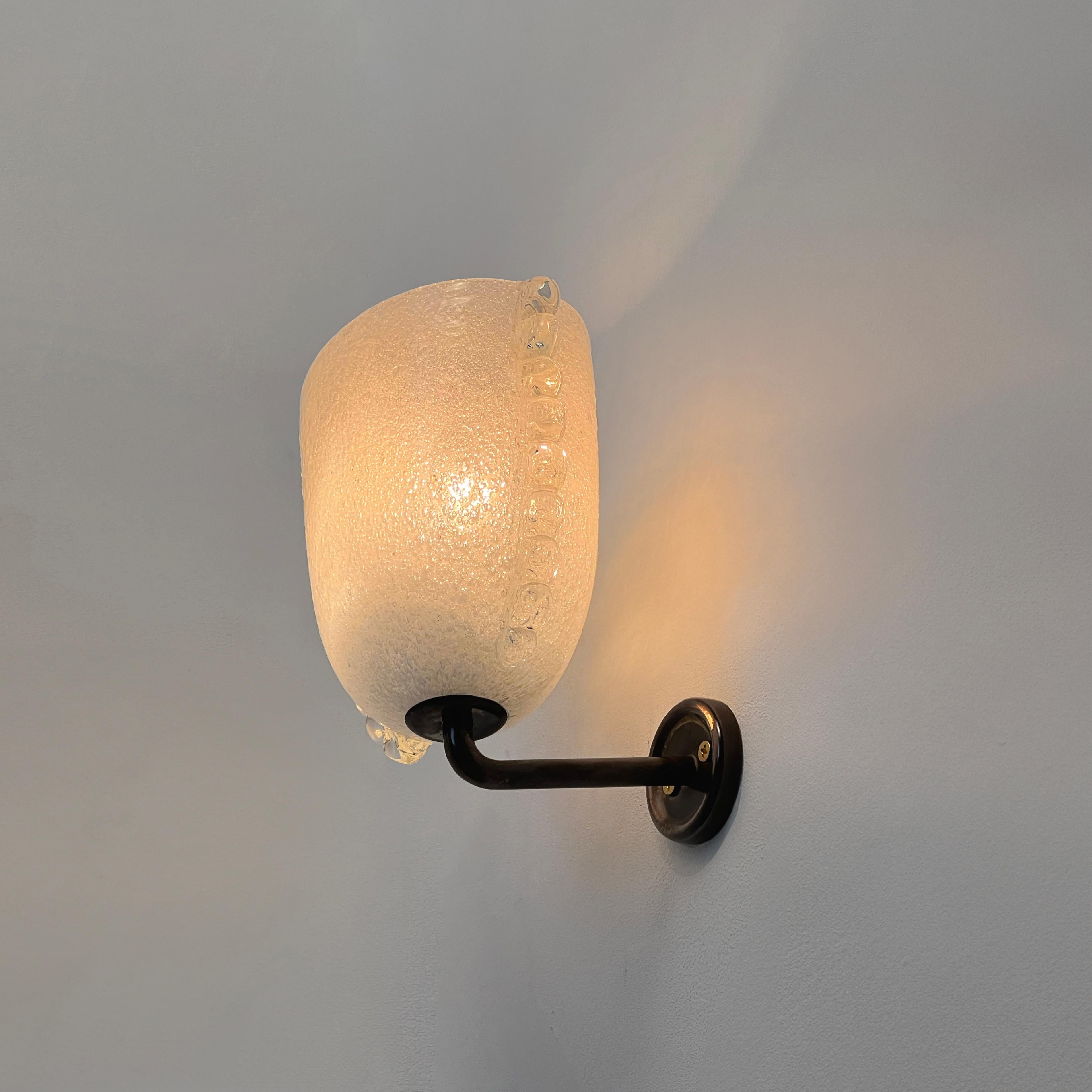 Pair of Murano glass sconces, attributed to Carlo Scarpa. Italy, 1930/40s 6