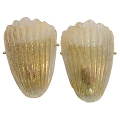 Pair of Murano glass sconces attributed to Cenedese