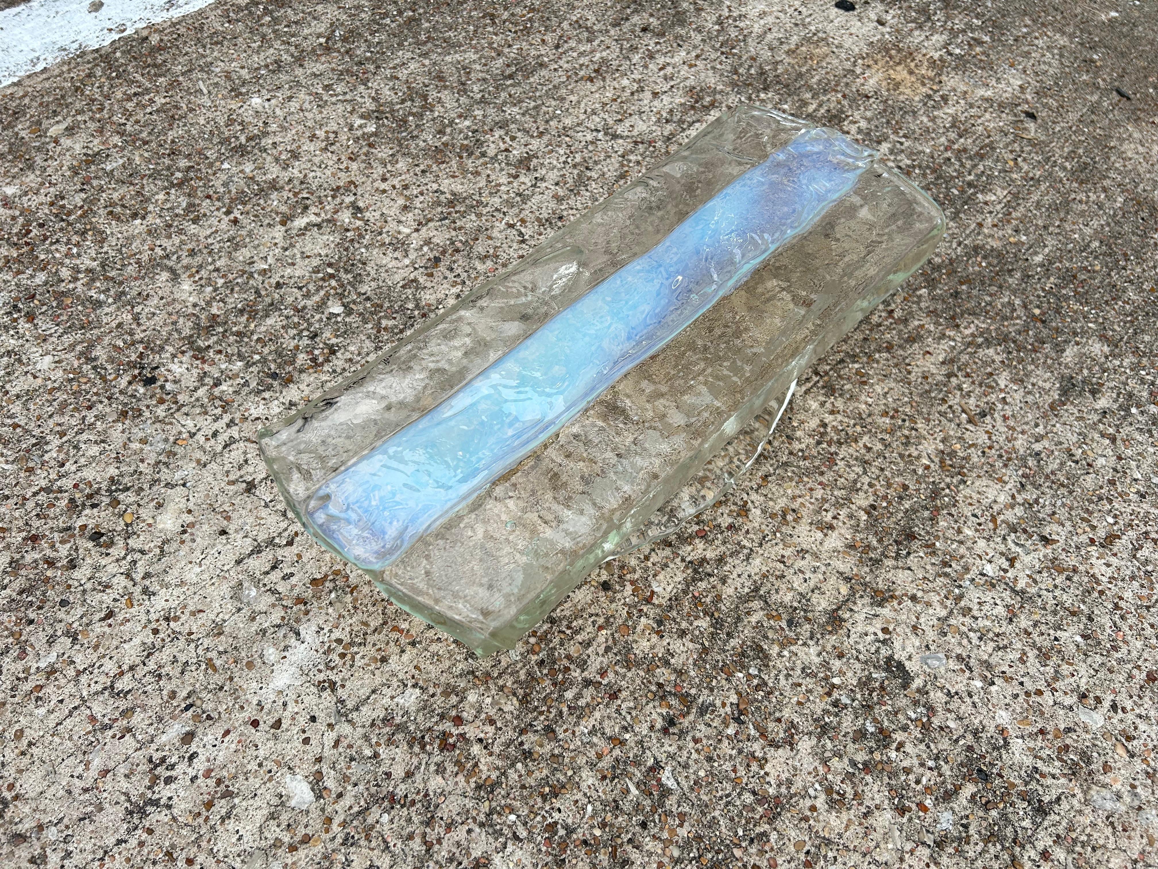 Pareja de apliques de cristal de Murano de Carlo Nason para Mazzega Moderno de mediados de siglo en venta