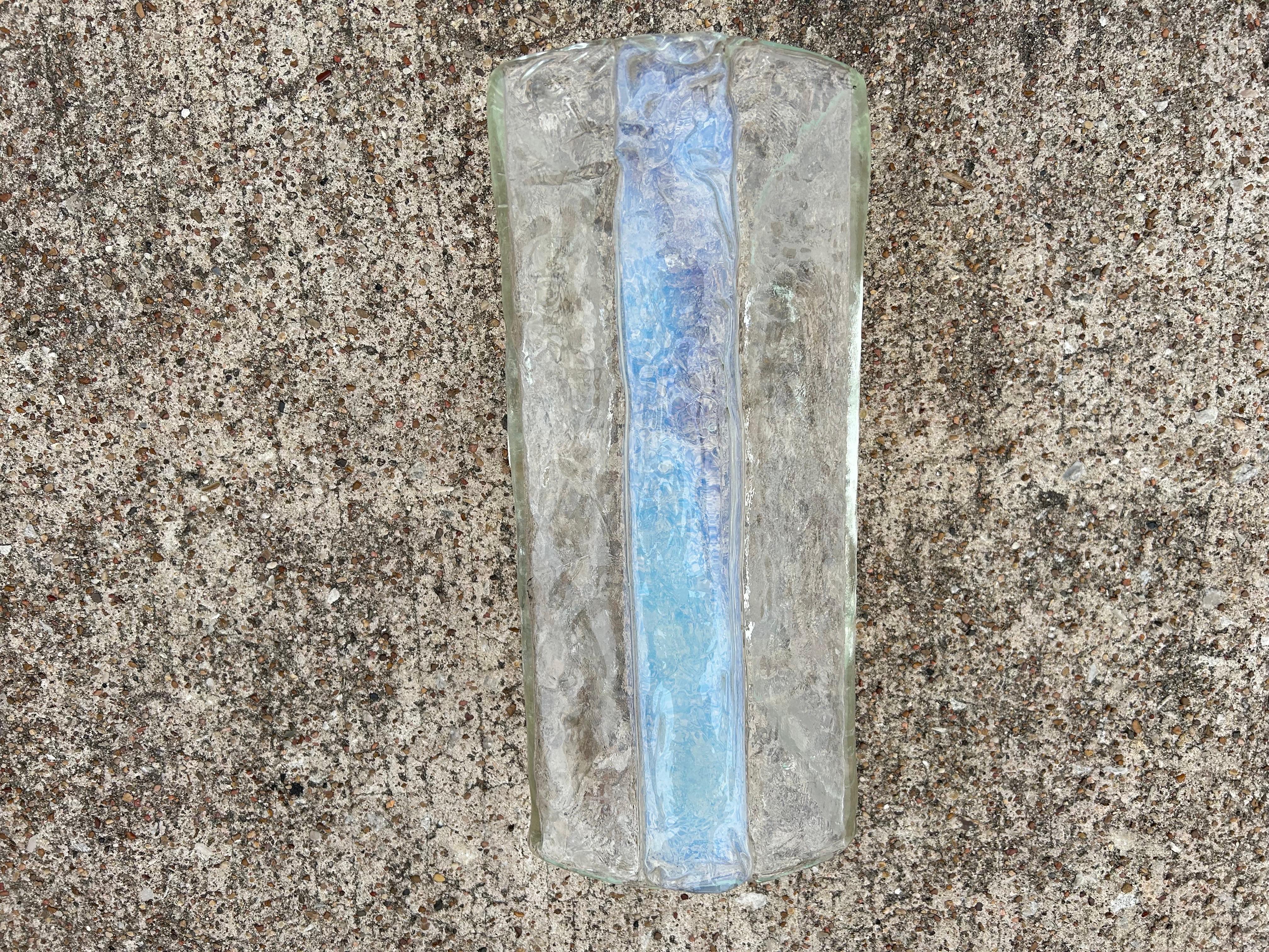 Pareja de apliques de cristal de Murano de Carlo Nason para Mazzega en Bueno estado para la venta en Houston, TX