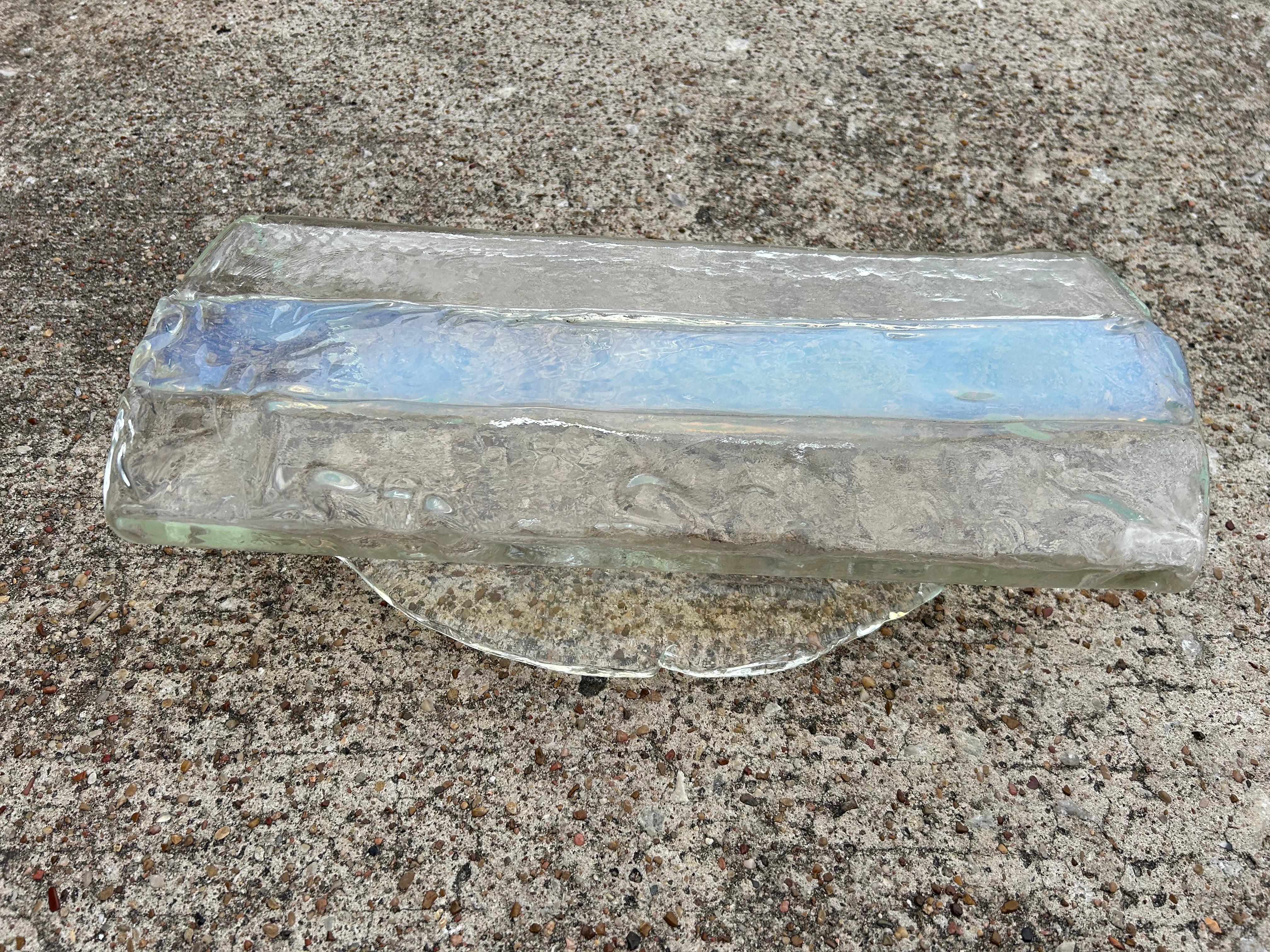 Pareja de apliques de cristal de Murano de Carlo Nason para Mazzega en venta 1