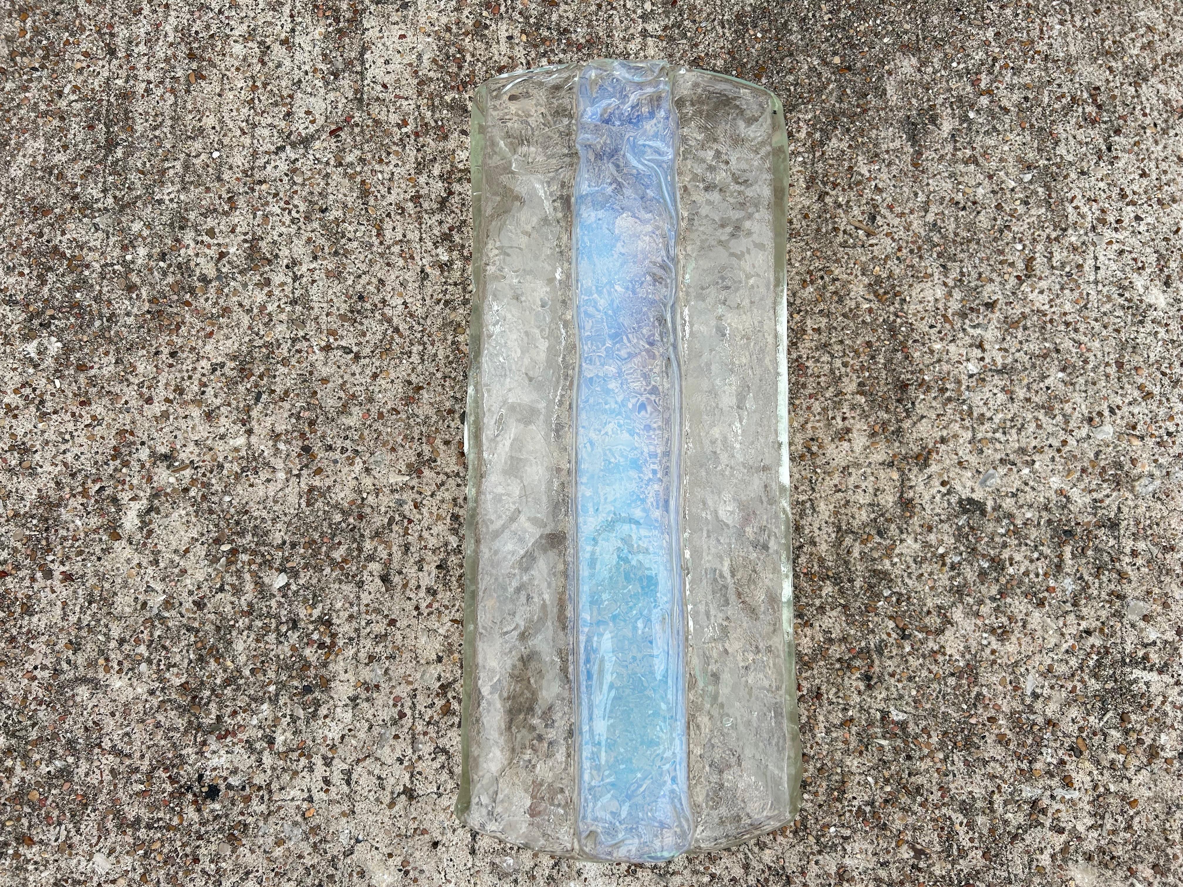 Pareja de apliques de cristal de Murano de Carlo Nason para Mazzega en venta 2