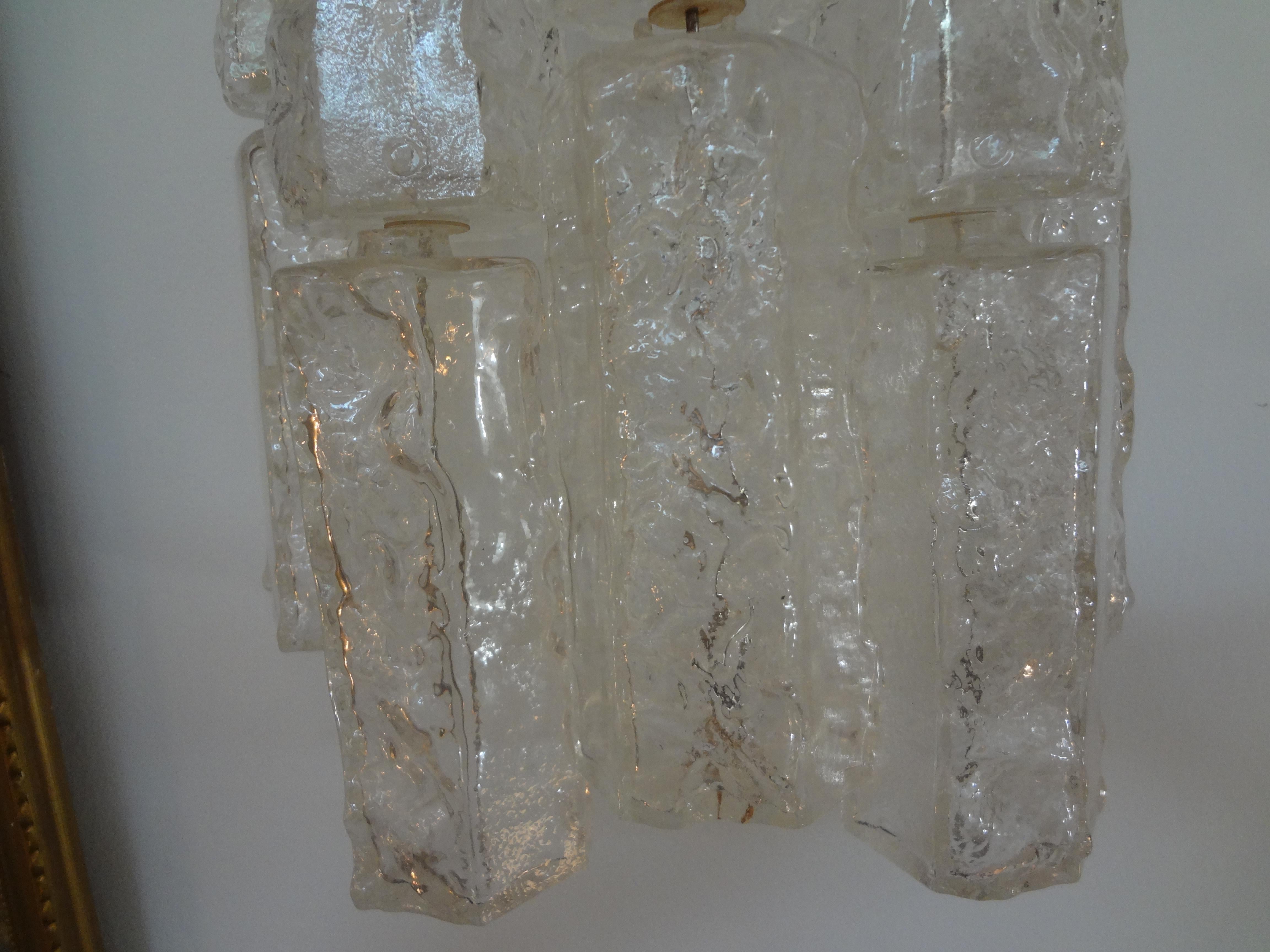 Mid-Century Modern Pair of Murano Glass Sconces by Toni Zuccheri for Venini For Sale
