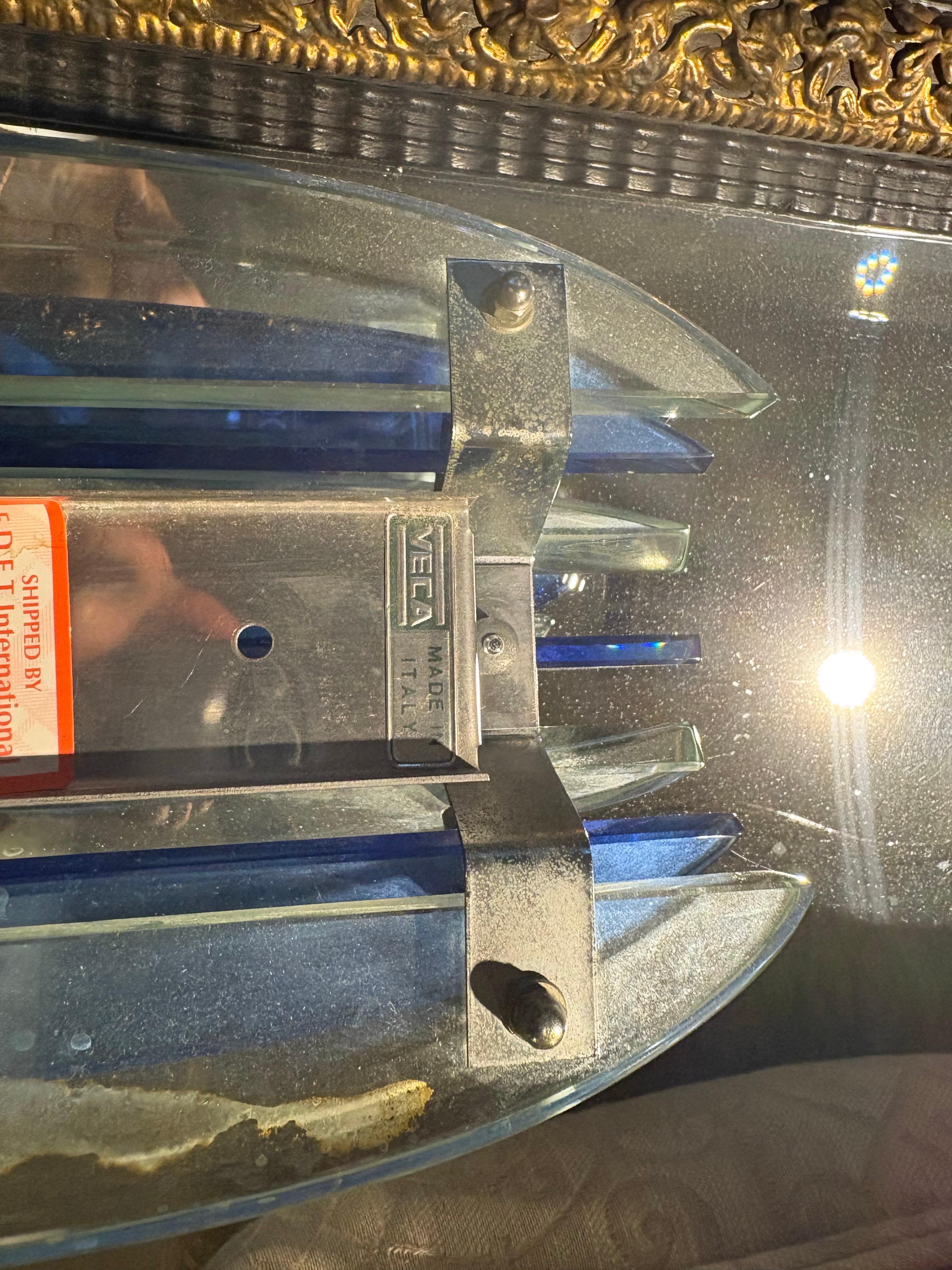 Pair Of Murano Glass Sconces By VECA For Sale 5