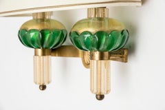 Pair of Murano Glass Sconces by Veronése