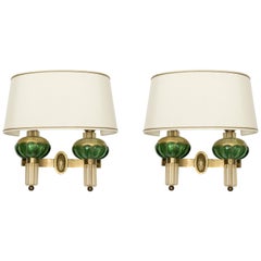 Pair of Murano Glass Sconces by Veronése