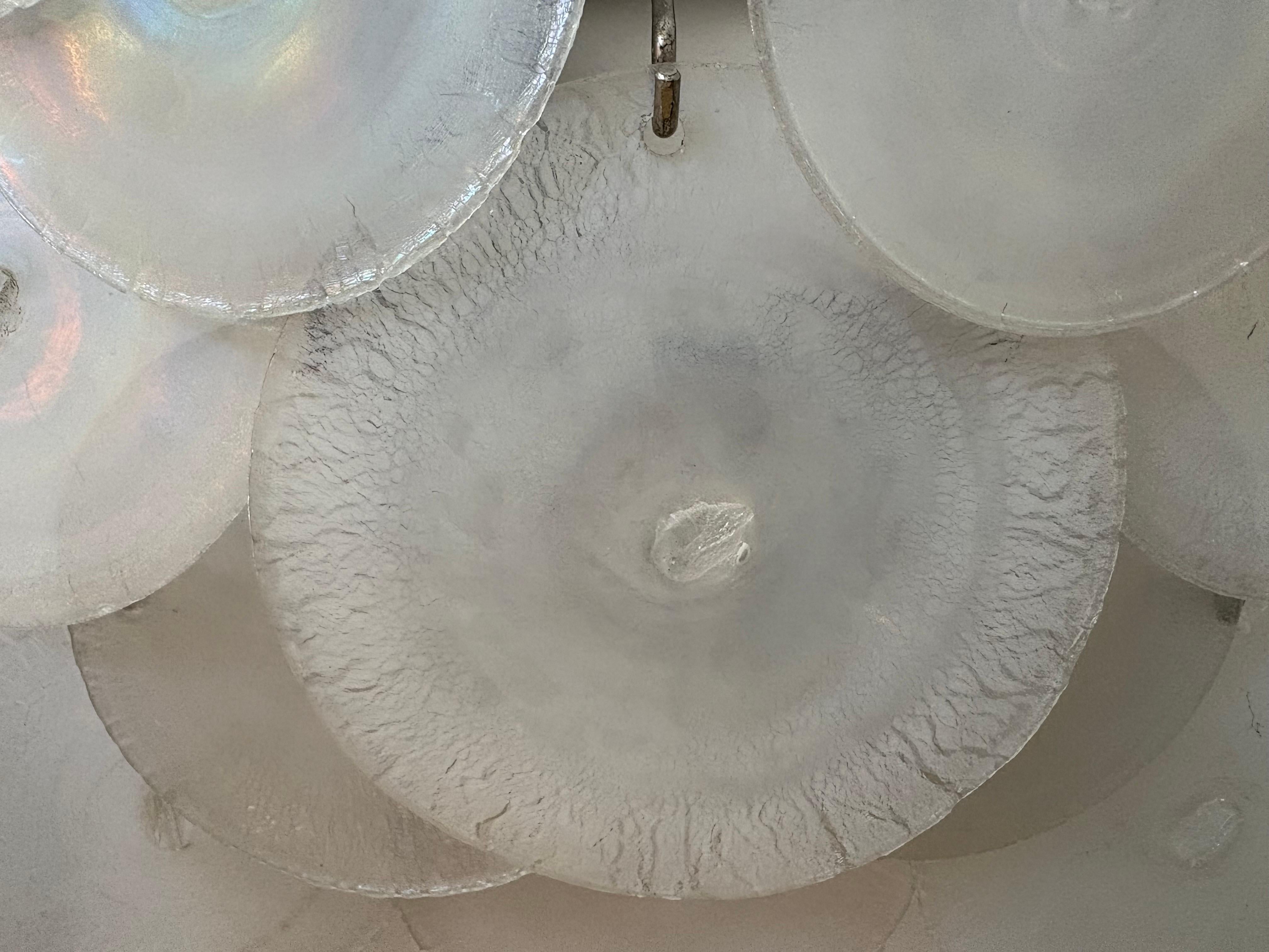 Italiano Coppia di lampade in vetro di Murano di Vistosi in vendita