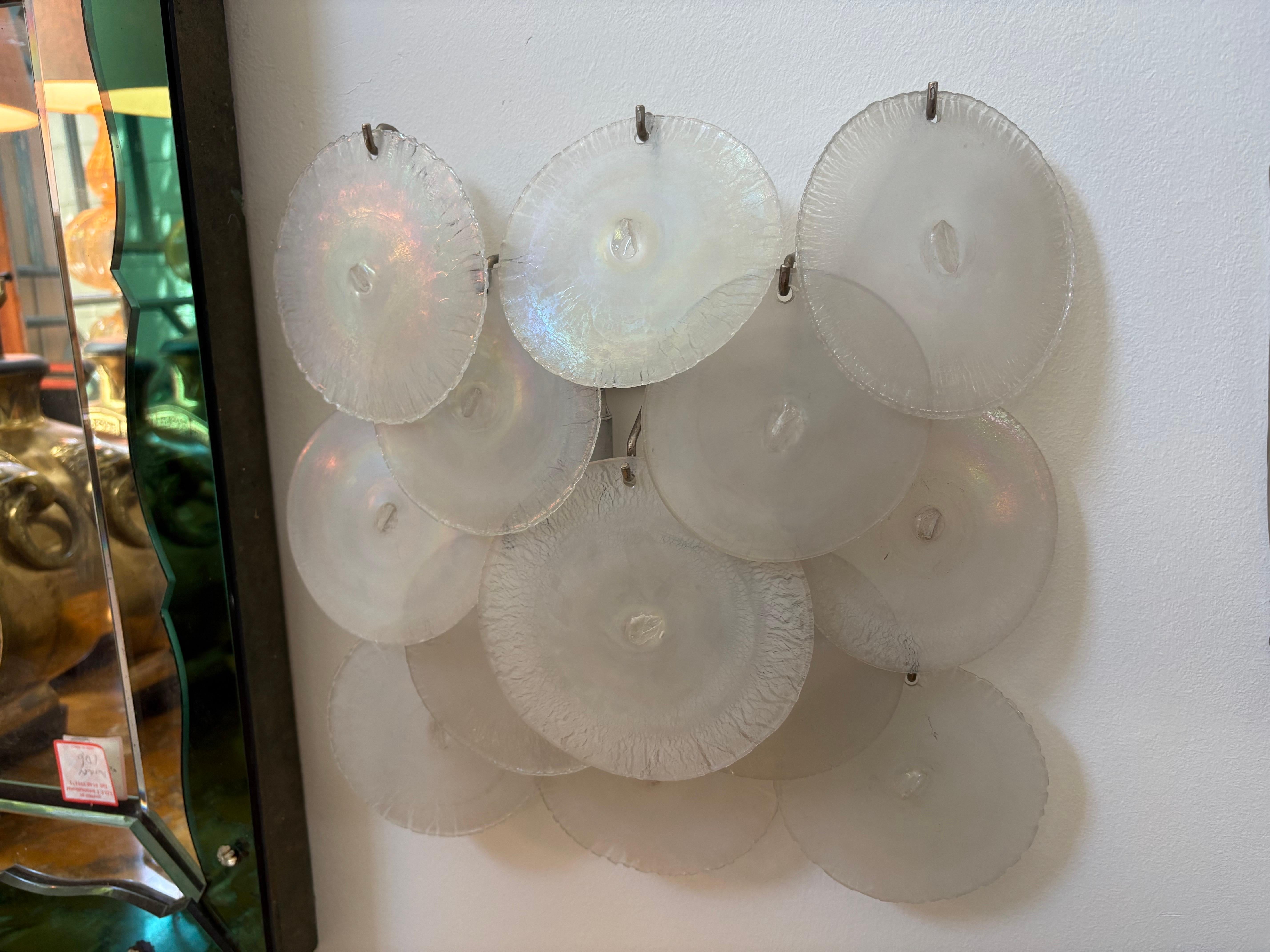 Coppia di lampade in vetro di Murano di Vistosi In condizioni buone in vendita a Houston, TX