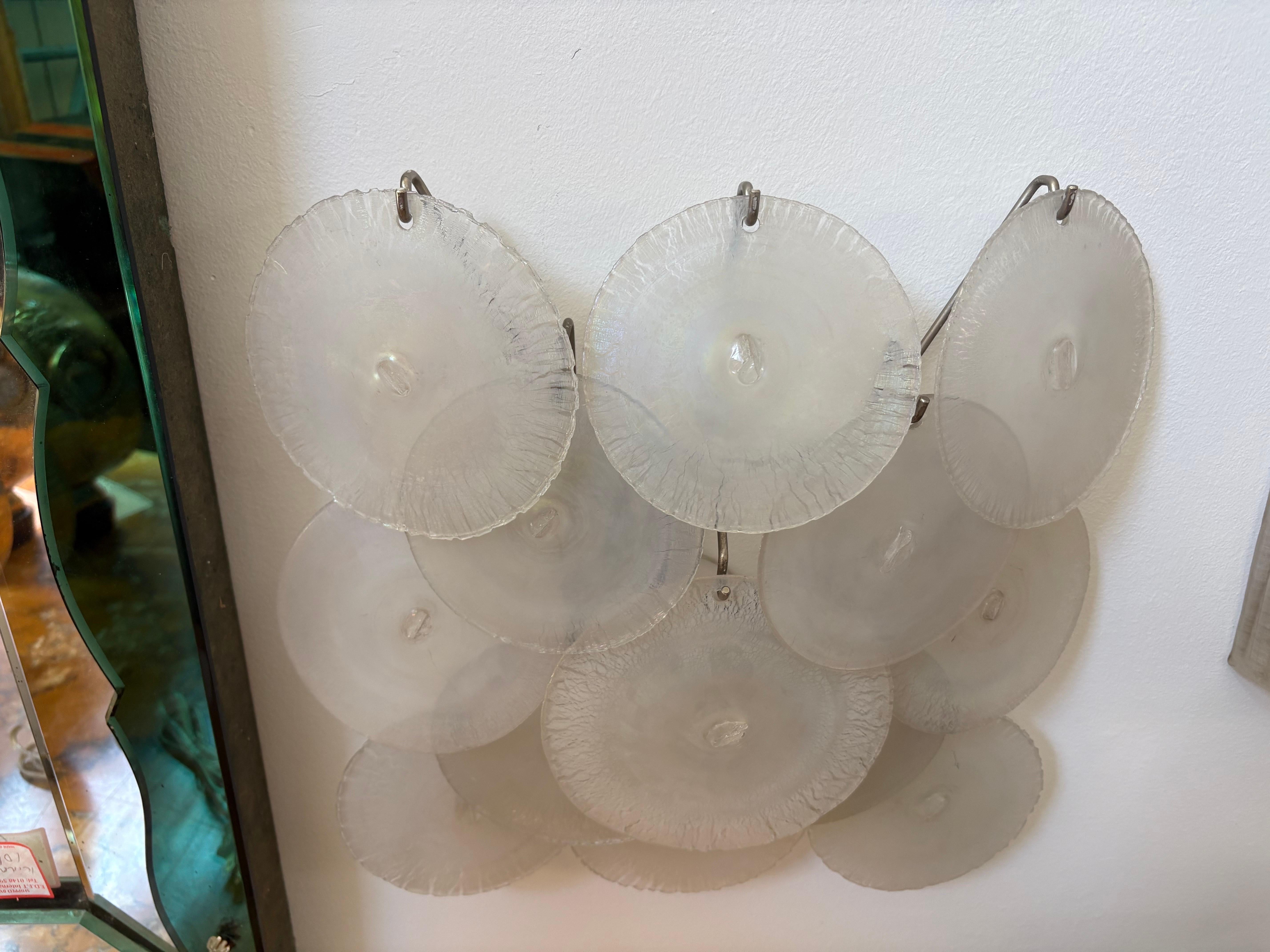 Vetro di Murano Coppia di lampade in vetro di Murano di Vistosi in vendita