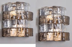 Pair of Murano Glass Sconces designed by Carlo Nason, Kalmar, Austria, 1970s Pair of Murano Glass Sconces designed by Carlo Nason, Kalmar, Austria, 1970s