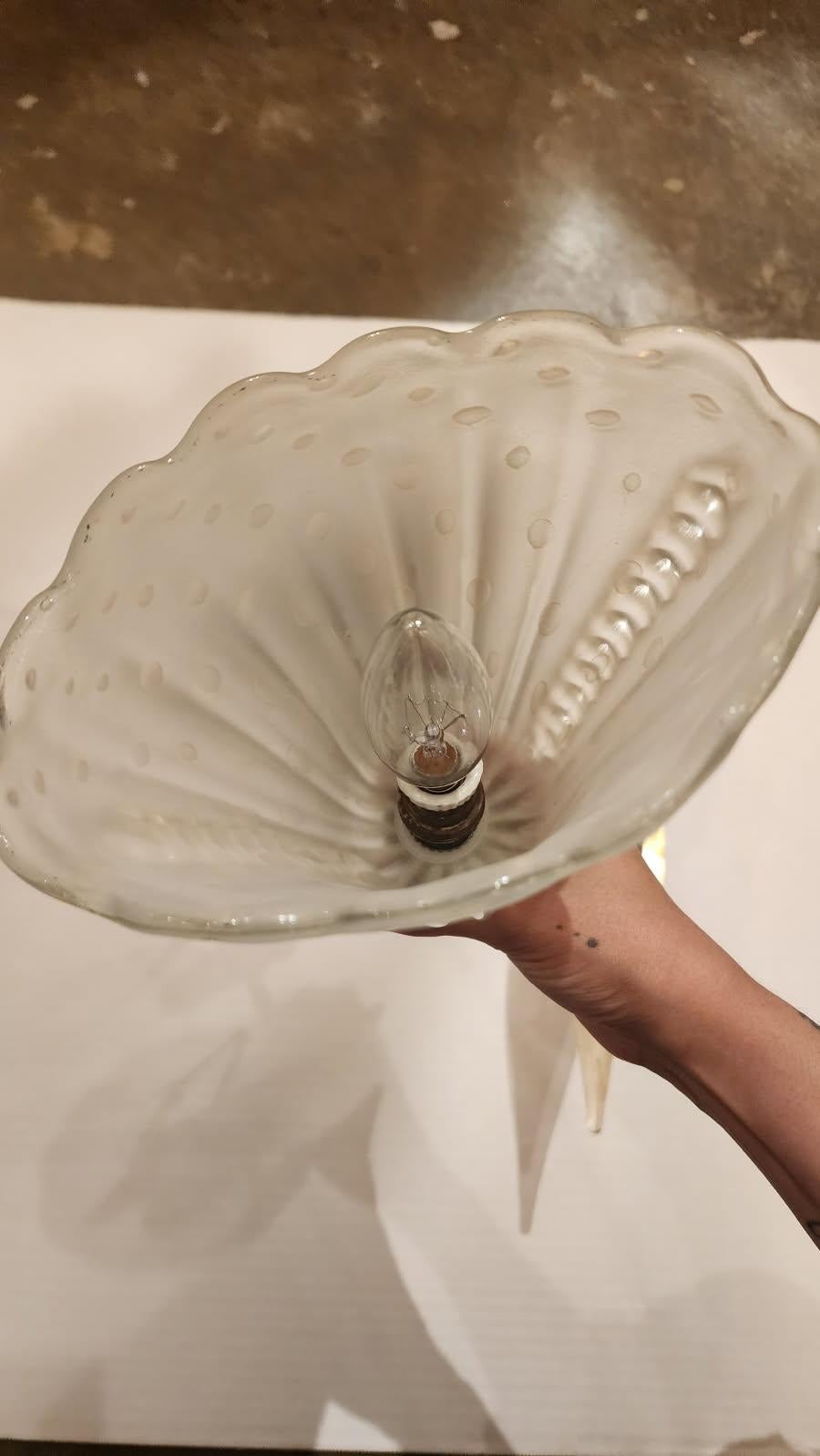 Pair of Murano Glass Sconces For Sale 3