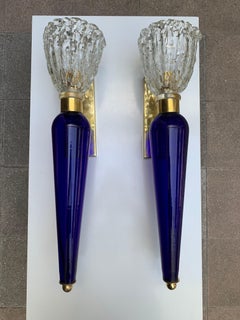 Pair of Murano Glass Sconces