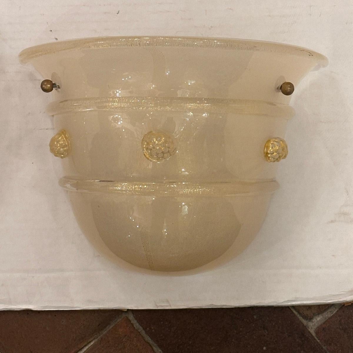 Coppia di lampade in vetro di Murano In condizioni buone in vendita a New York, NY