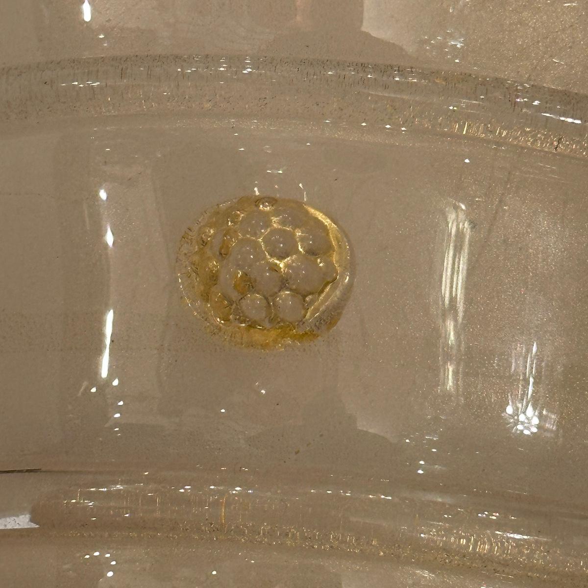 Metà XX secolo Coppia di lampade in vetro di Murano in vendita