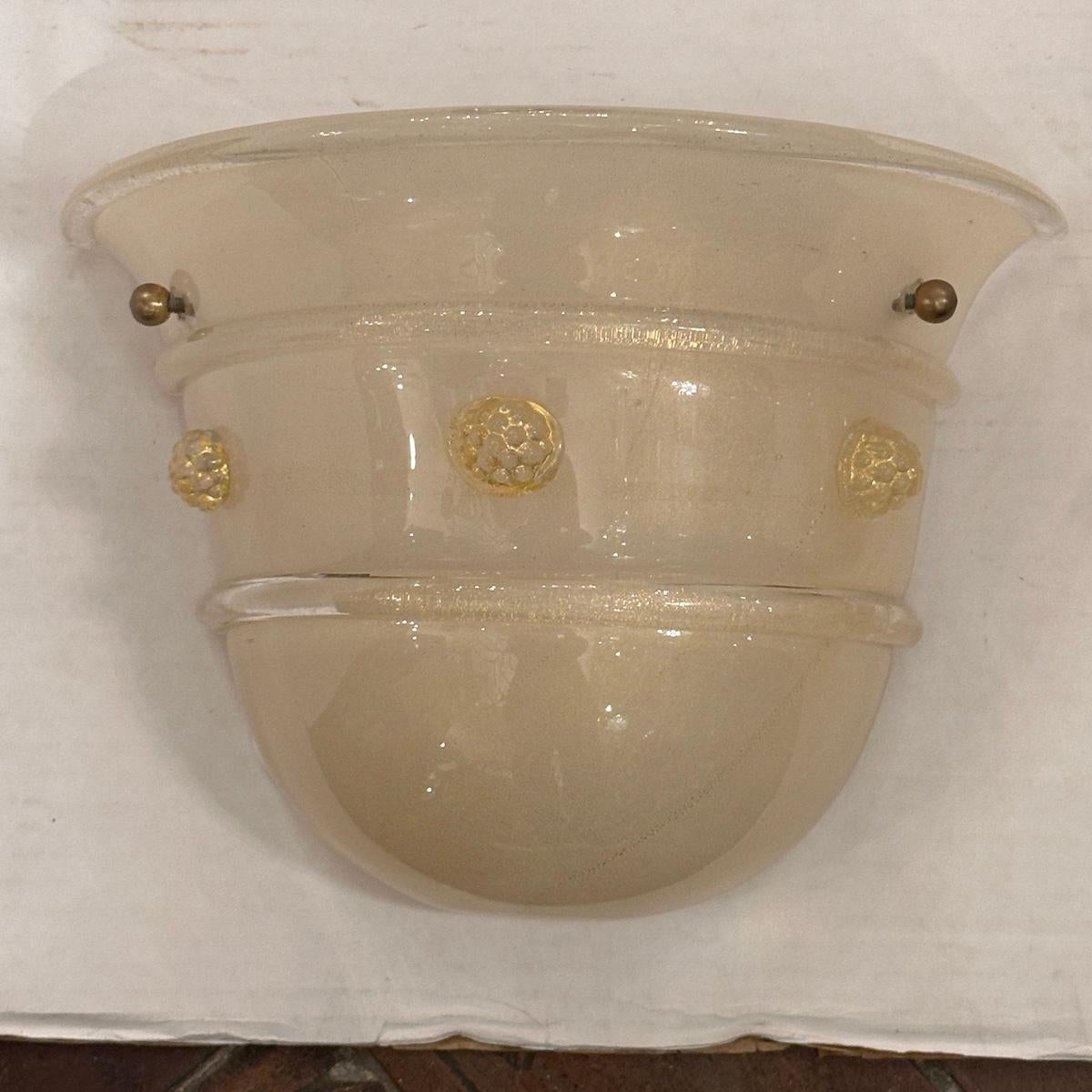 Coppia di lampade in vetro di Murano in vendita 1