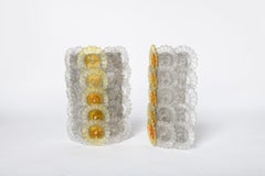 Pair of Murano glass sconces, Italy, circa 1960.