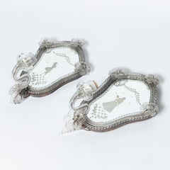 Pair of Murano Glass Sconces, Italy, Early 20th Century