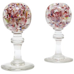 Pair of Murano Glass Sculptural Pieces from Italy, circa 1920