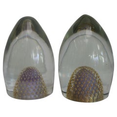 Paar Skulpturen aus Muranoglas, Barovier zugeschrieben