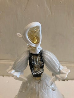 Paire de sculptures en verre de Murano
