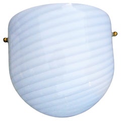 Pair of Murano Glass Swirl Wall Lights Spiral