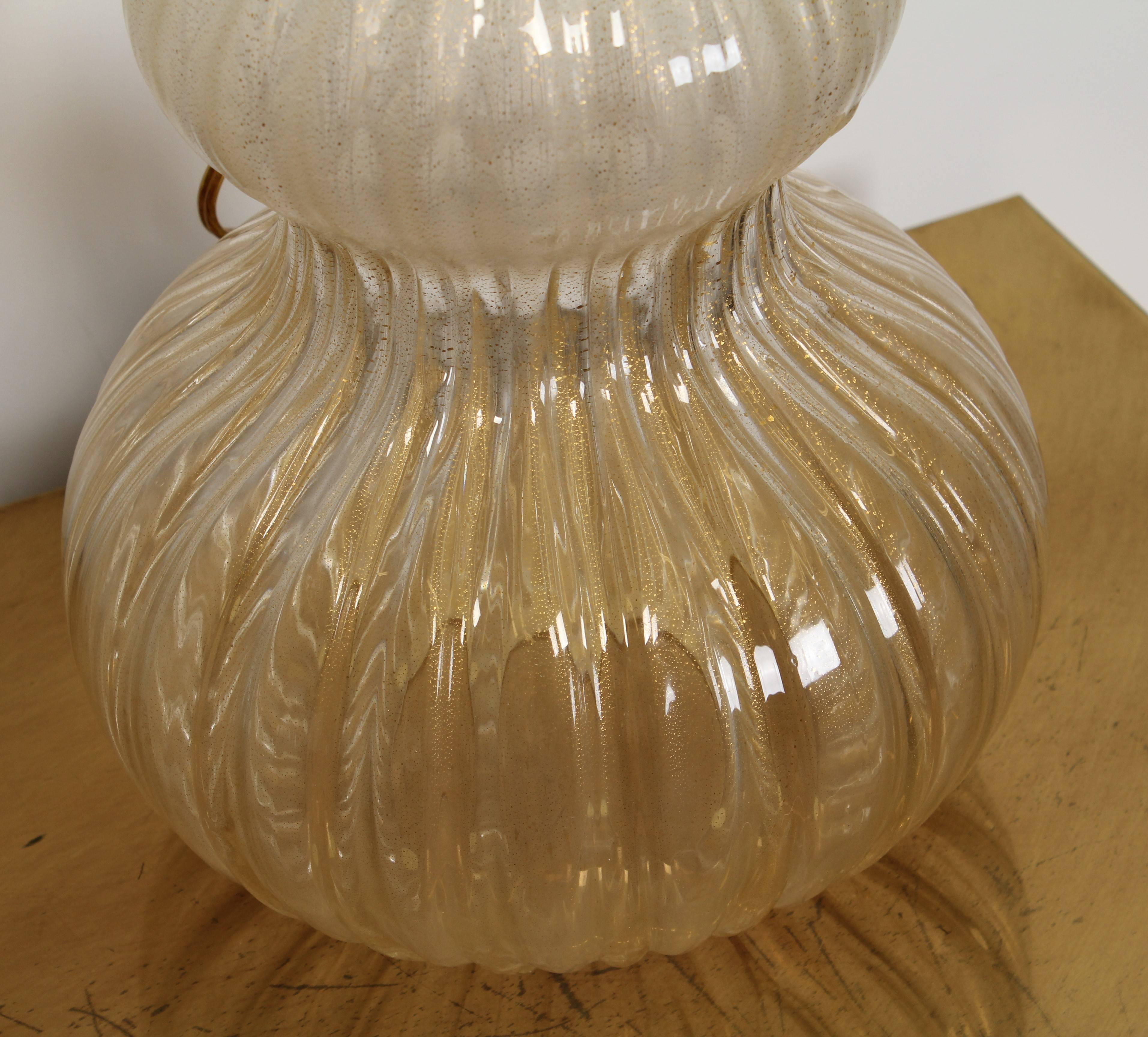 Pair of Murano Glass Table Lamps, 1980 1