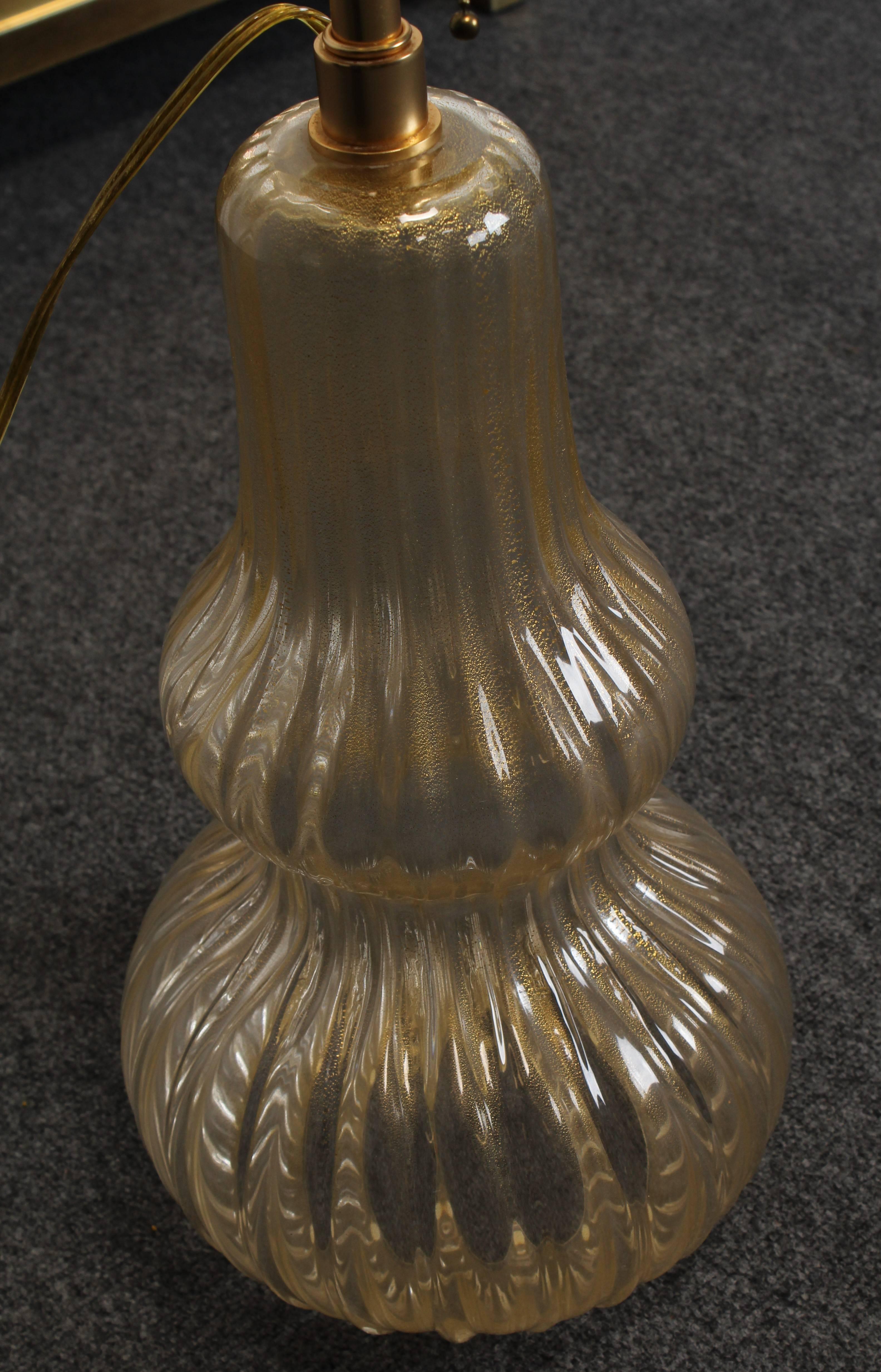 Pair of Murano Glass Table Lamps, 1980 2