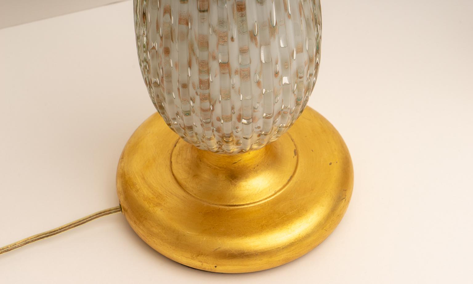 Modern Pair of Murano Glass Table Lamps