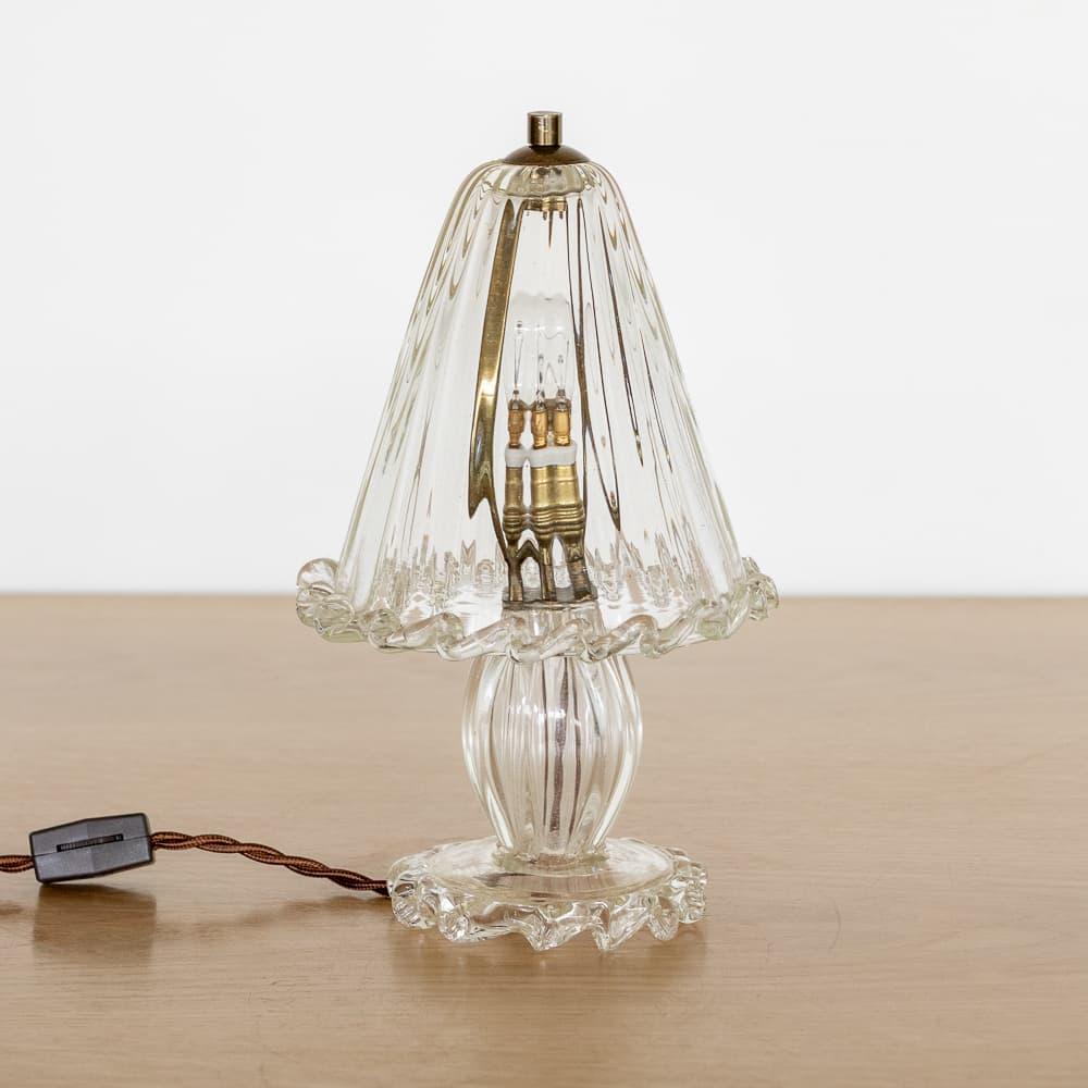 20ième siècle Paire de lampes de table en verre de Murano en vente