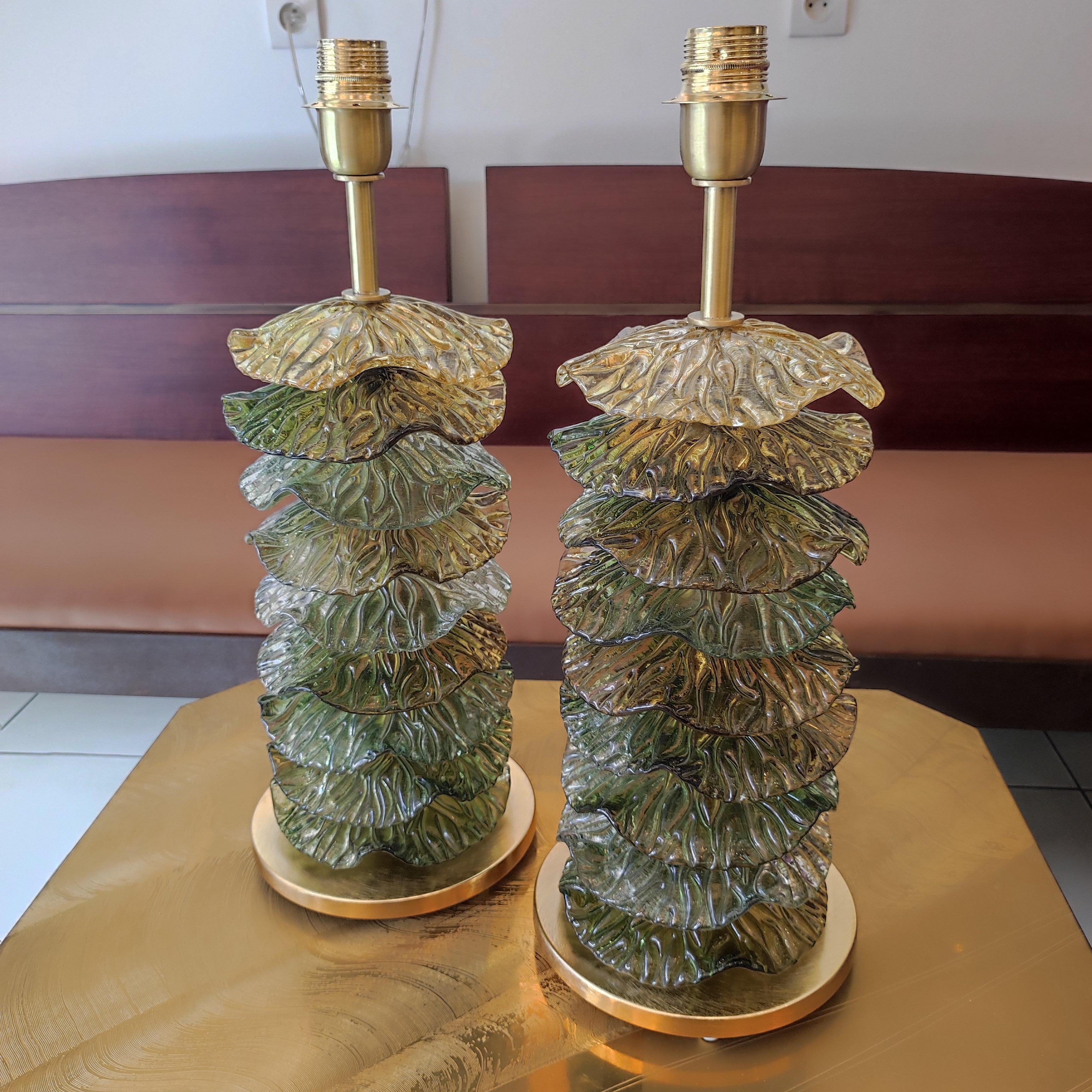 Pair of Murano Glass Table Lamps 3