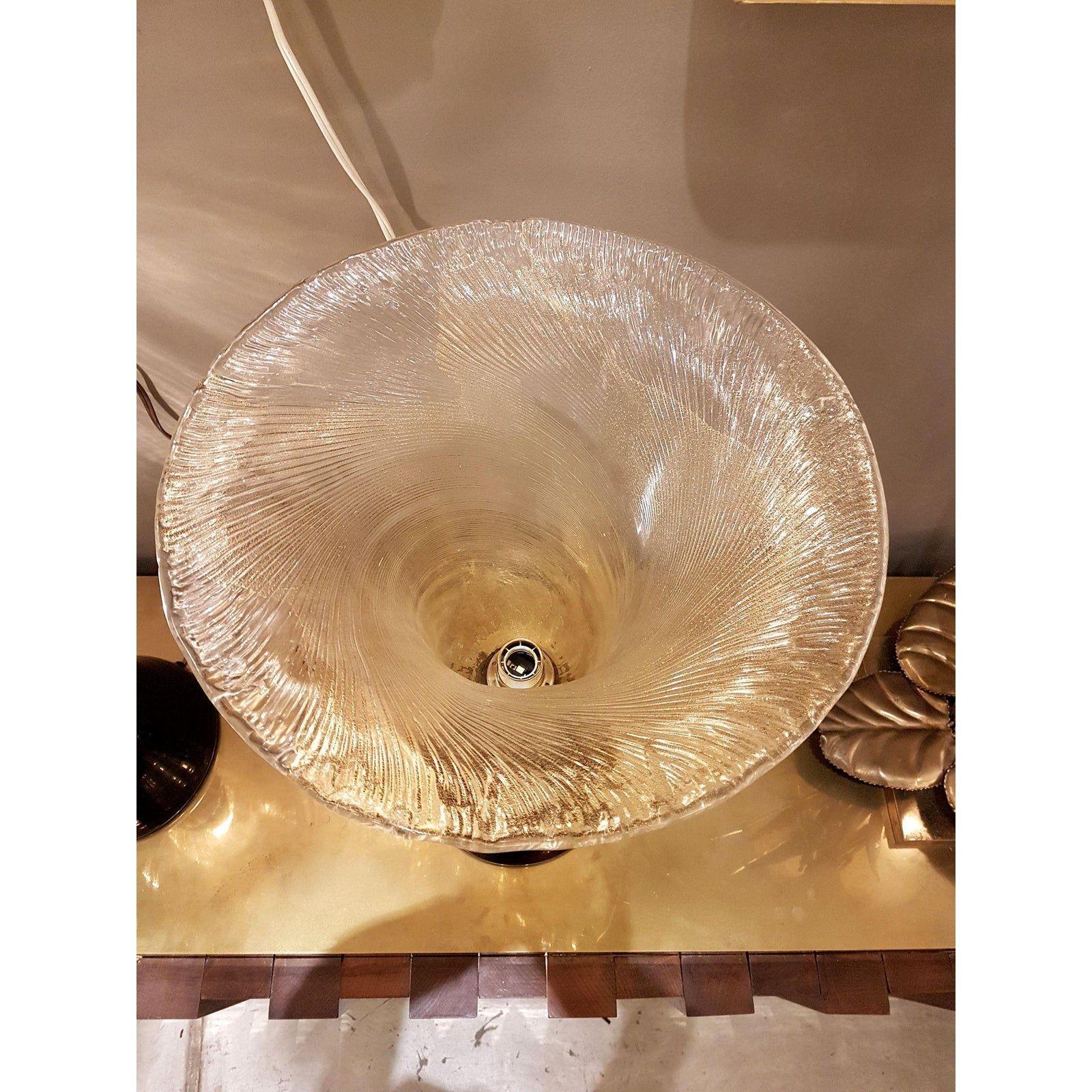 Paire de lampes de table en verre de Murano en vente 2