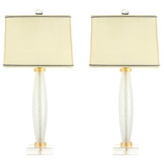 Pair of Murano Glass Table Lamps from Jan Showers
