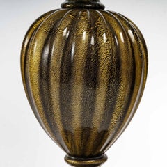 Pair of Murano Glass Table Lamps, Italy, 1950.