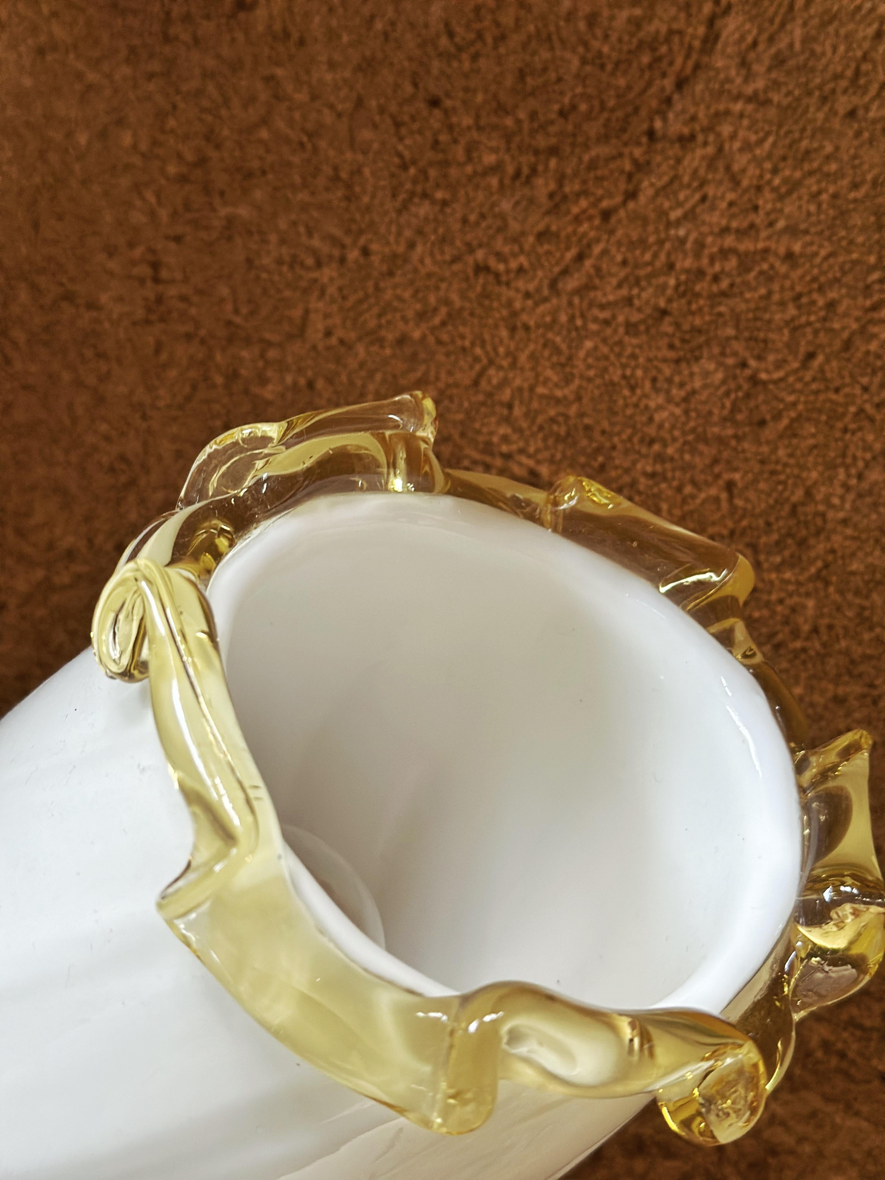 Pareja de apliques antorcha de cristal de Murano. 1970s. finales del siglo XX en venta