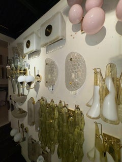 Pair of Murano Glass Turtle Shell Sconces