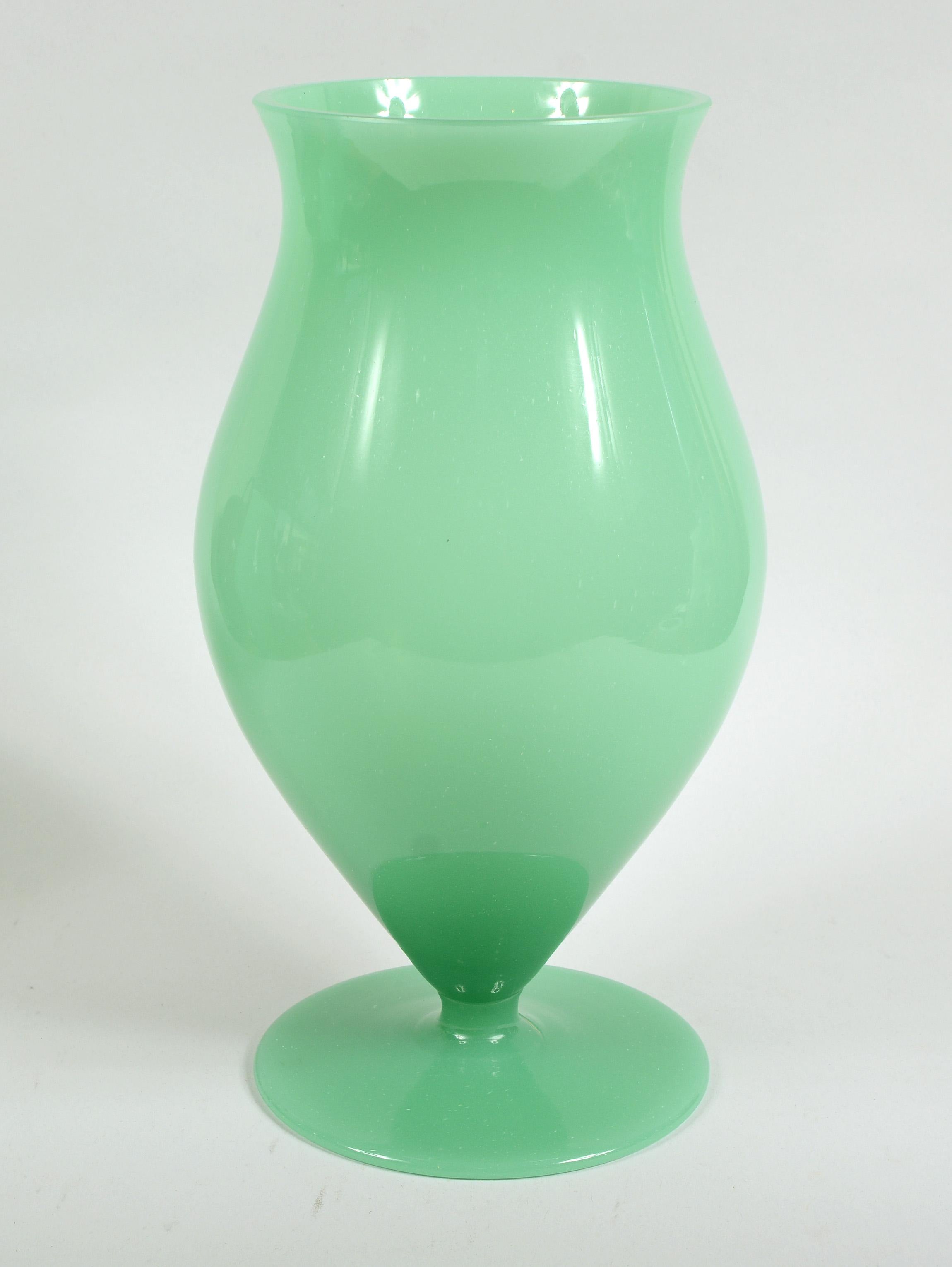 Urnenförmige Vasen aus Muranoglas, Paar im Angebot 2
