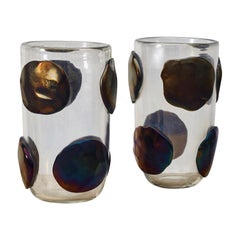 Pair of Murano Glass Vases