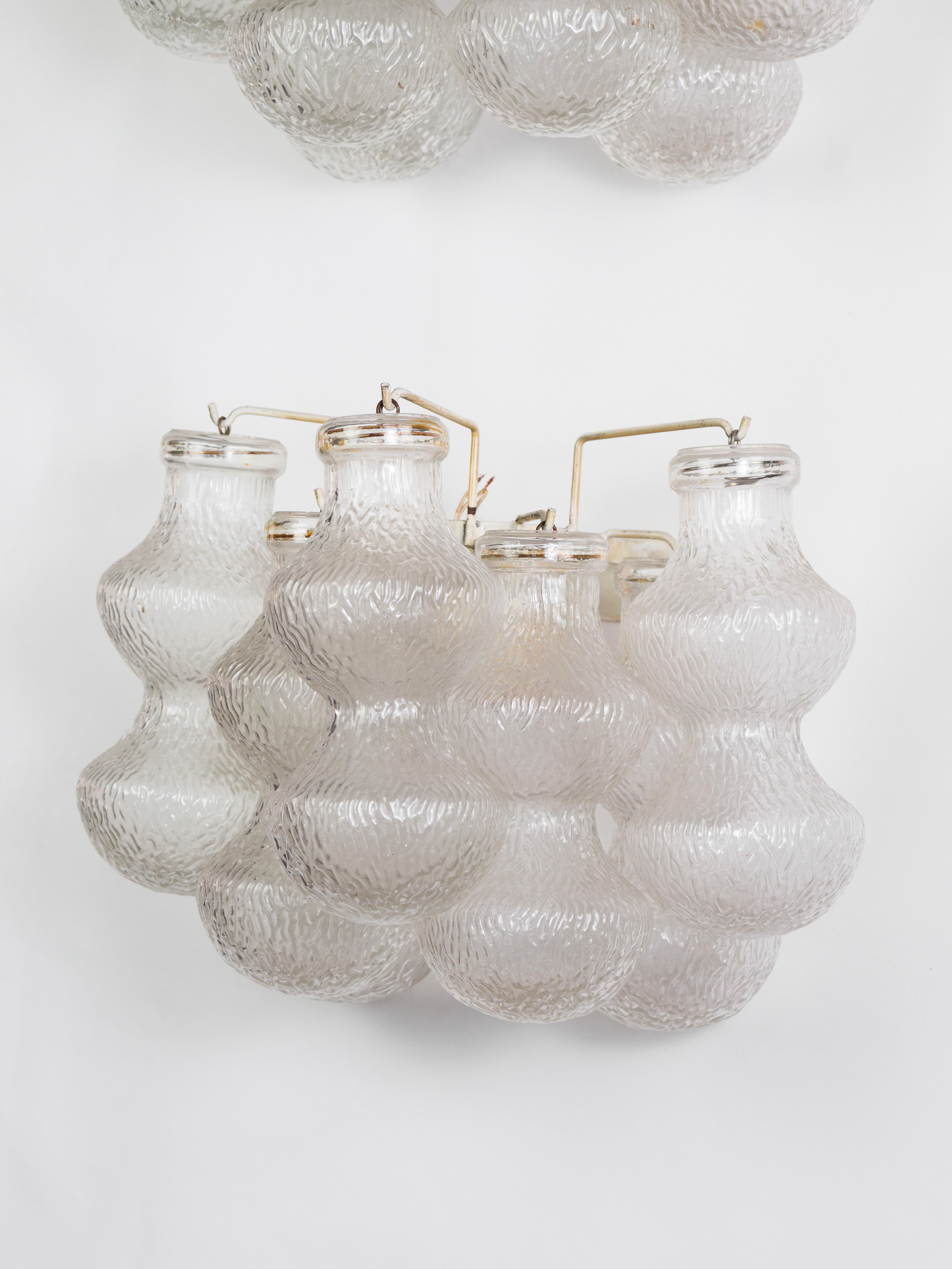 Pair of Murano glass wall lamp In Good Condition For Sale In Monaco, MC