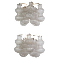 Pair of Murano glass wall lamp