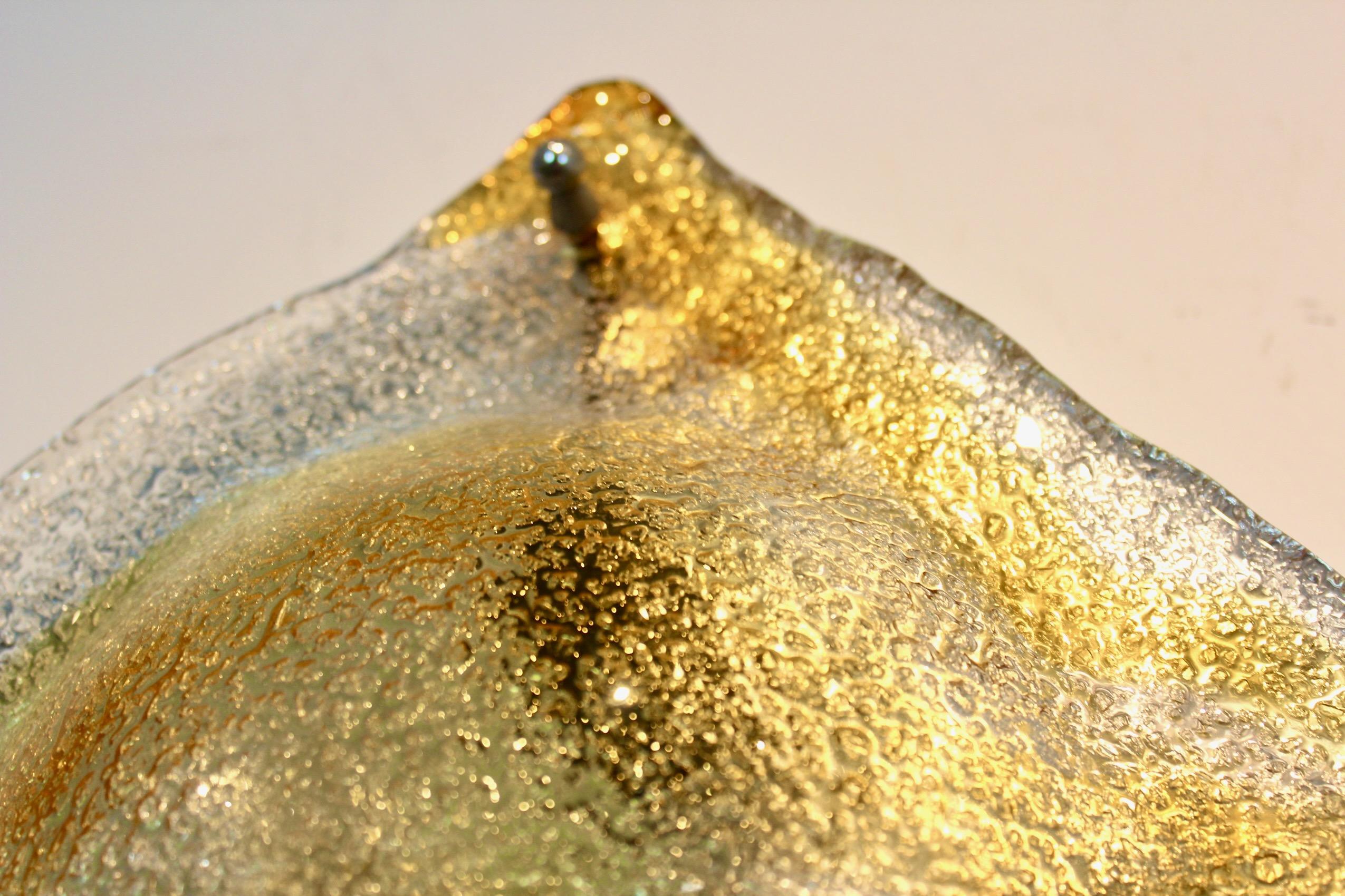 Pareja de apliques de cristal de Murano de Toni Zuccheri, Italia, años 70 en venta 2