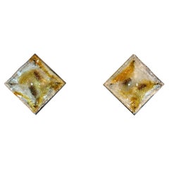 Pair of Murano Glass Wall Lamps by Toni Zuccheri, Italy, 1970s