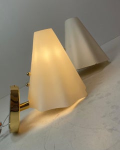 Coppia di applique in vetro di Murano, Italia, anni ’80