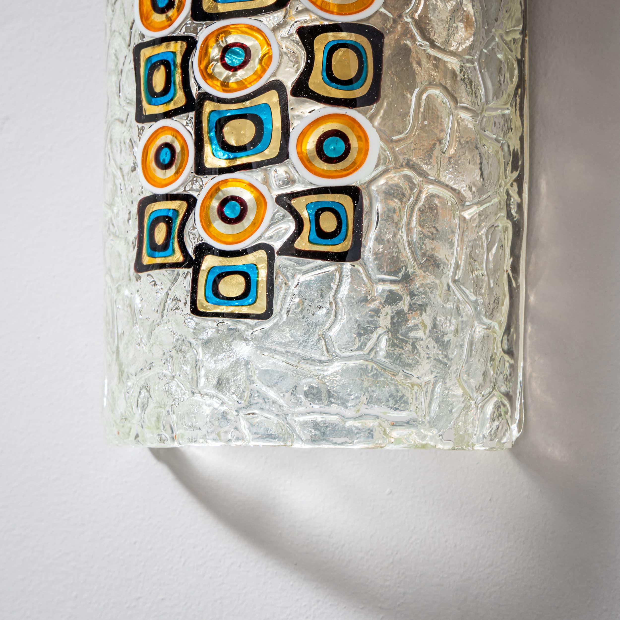 Pareja de apliques de cristal de Murano, Atribuidos a Gianmaria Potenza, Italia, Años 60 Italiano en venta