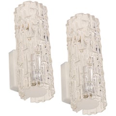 Pair of Murano Glass Wall Sconces by Doria, Germany, 1960s