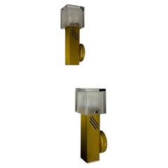 Pair of Murano Glass Wall Sconces by Gaetano Sciolari, Italy, 1970s
